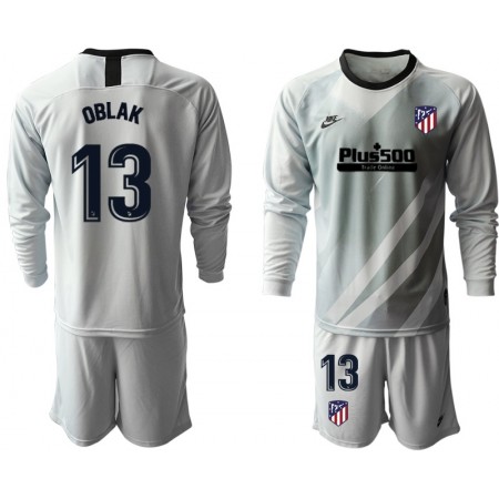 Koszulka Atlético Madryt Bramkarska OBLAK 13 Dziecięcy I 2019-2020 Długi Rękaw